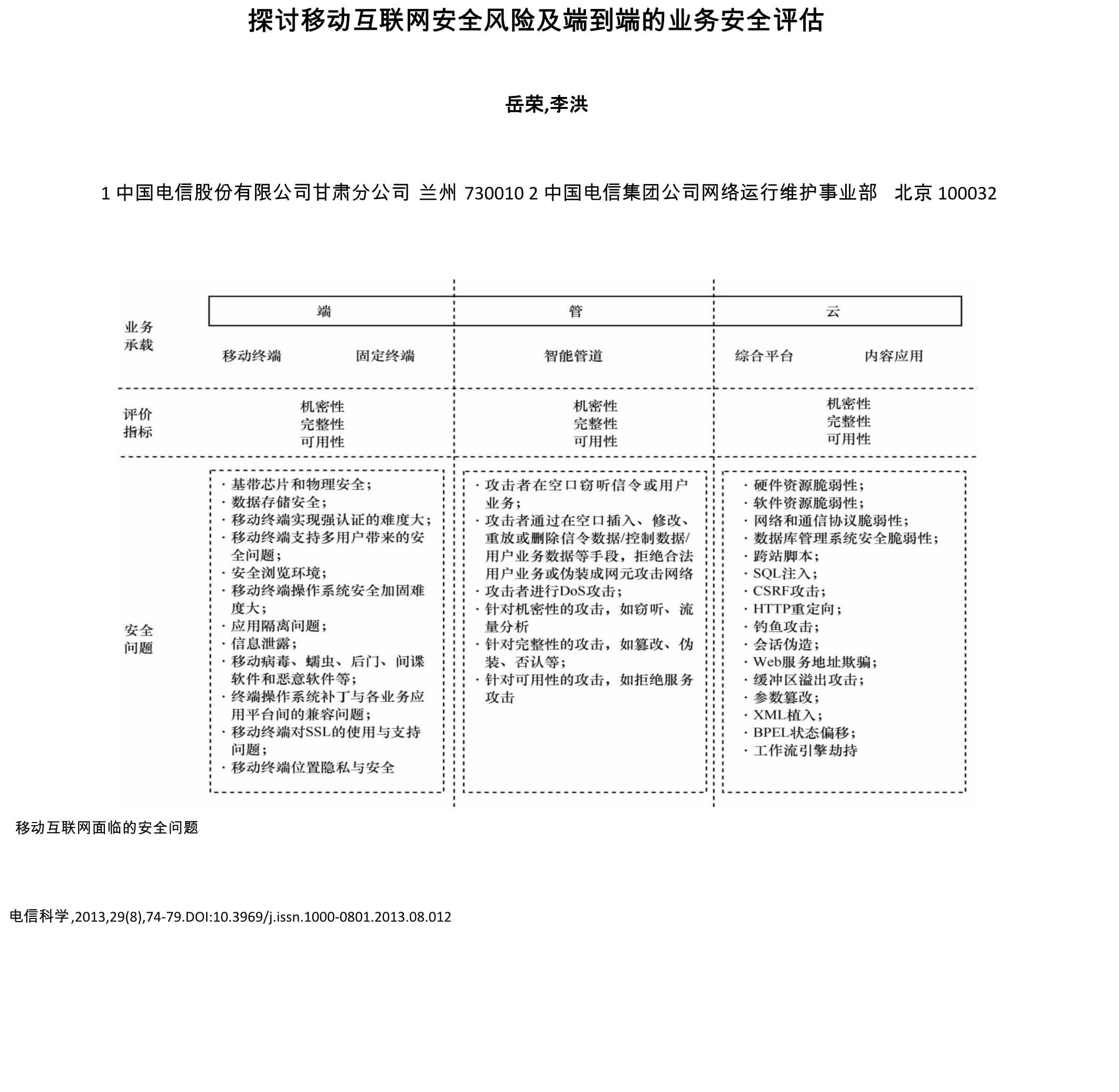移動(dòng)互聯(lián)網(wǎng)時(shí)代下的業(yè)務(wù)安全風(fēng)險(xiǎn)剖析與端到端評(píng)估體系構(gòu)建